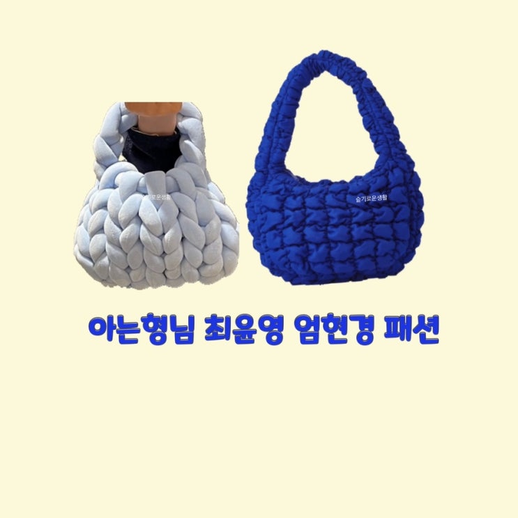 최윤영 간식 가방 파란색 엄현경 취미 자이언트얀 아는형님368회 옷 패션