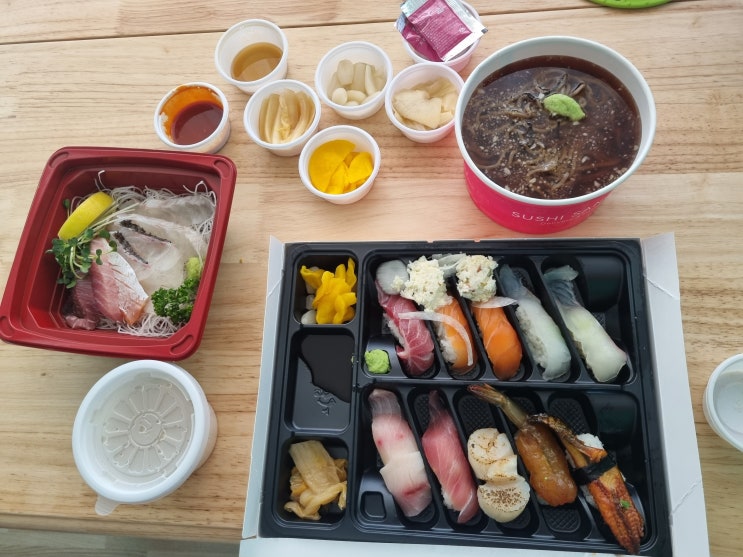  여수 상무초밥 특상무초밥세트 배달 후기!!