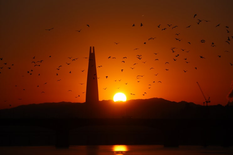  서울 성동구 일출 해돋이 명소 옥수역 한강공원