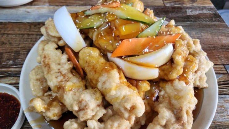  강릉 중국집 고려반점 양도 많은 대왕 탕수육 맛집