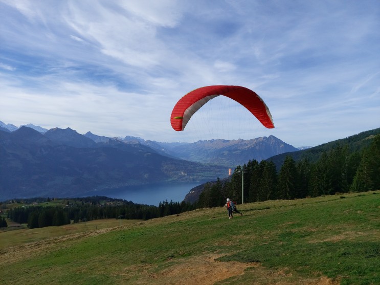 [스위스 인터라켄 패러글라이딩 : 스카이윙스 패러글라이딩 (Skywings Tandem Paragliding)] 예약방법, 사진/동영상 촬영 옵션, 가격, 비행 후기 총정리