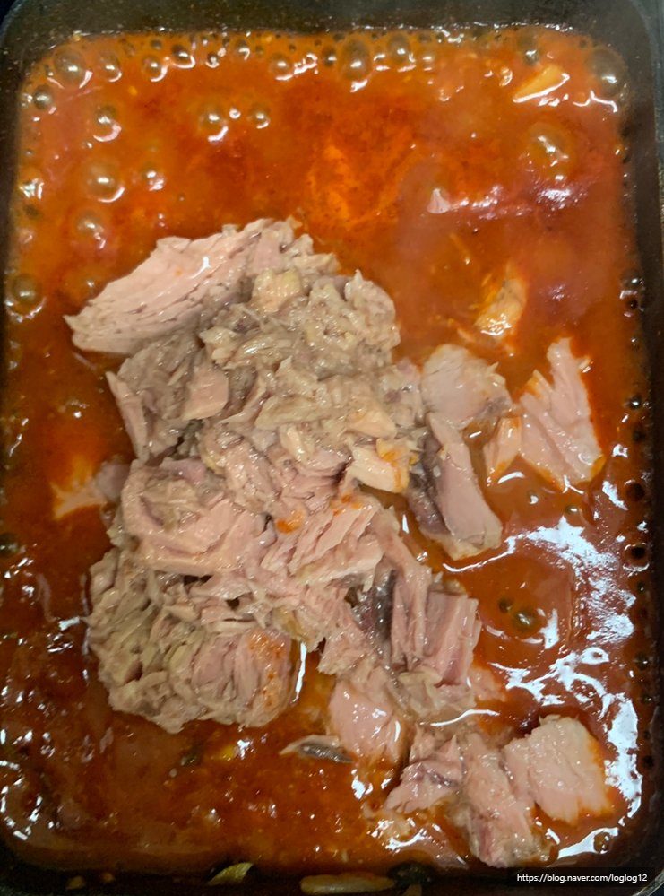  다이어트 음식 참치쌈장 만들기-백종원 참치쌈장
