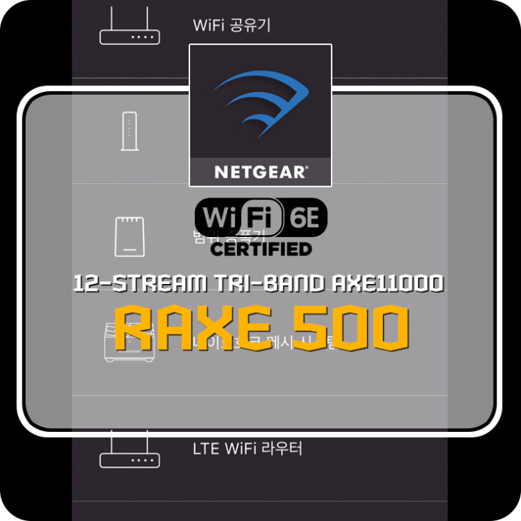  넷기어 나이트호크 RAXE500 간단히 살펴보기