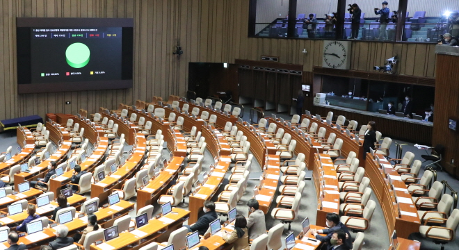 국회, 이태원 참사 <b>국정조사 보고서 채택</b>…野 단독 처리