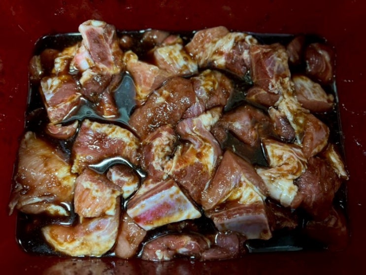  간단한 레시피 :양념돼지갈비&등갈비 (콜라로 핏물빼기 )