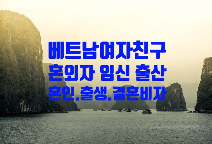 베트남여자 사이 혼외자녀 임신 출산으로 출생신고 인지신고 국적취득 포기 베트남여성 혼인신고 결혼비자 F6(불법체류자 포함)