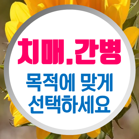  치매간병인보험 종류가 많은데 부모님간병보험으로 추천하는 형태는?