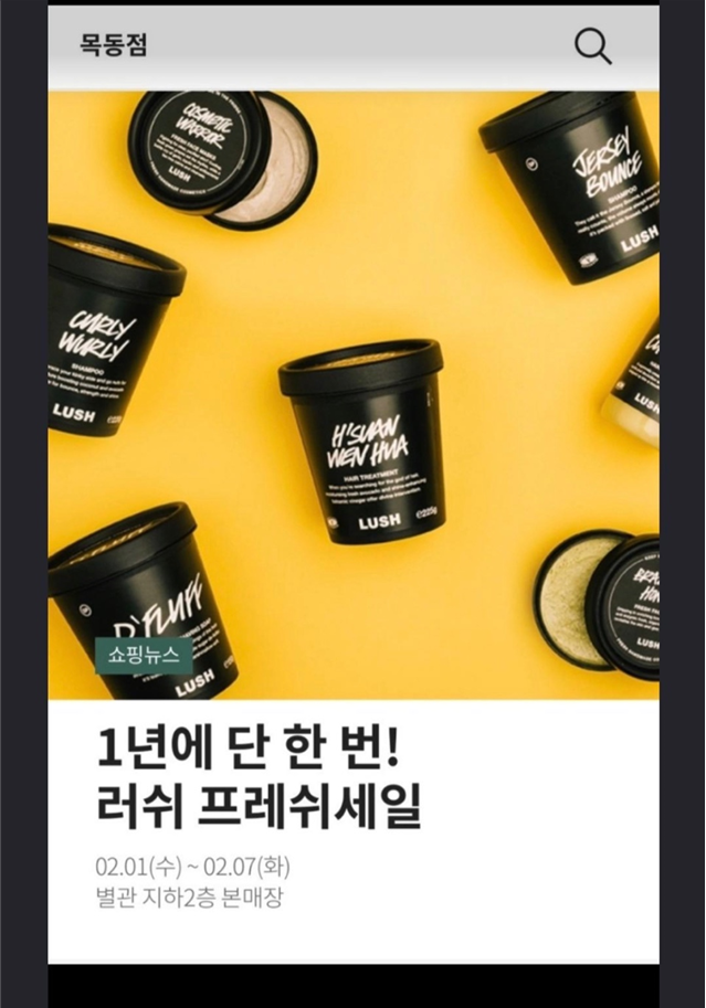  [2023 러쉬 세일 일정] 이번에는 2월 1일부터 2월 7일까지?