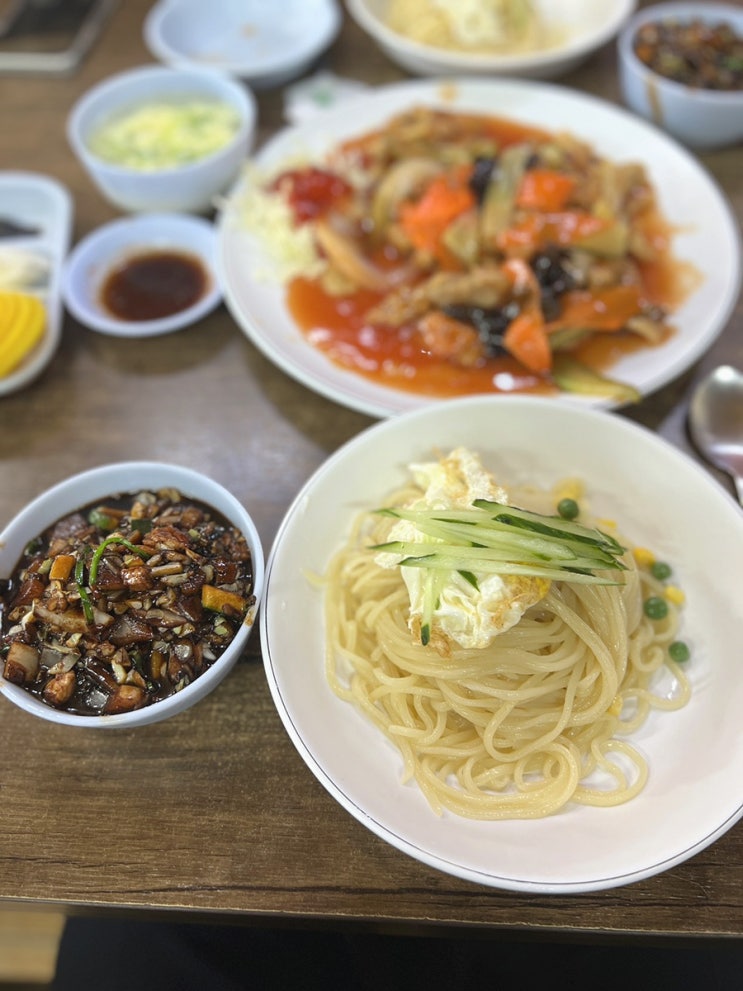  동인천 노포 중국집 미광 - 차이나타운 옆 계란후라이 올라간 간짜장, 탕수육 맛집 (주차/메뉴/대기)