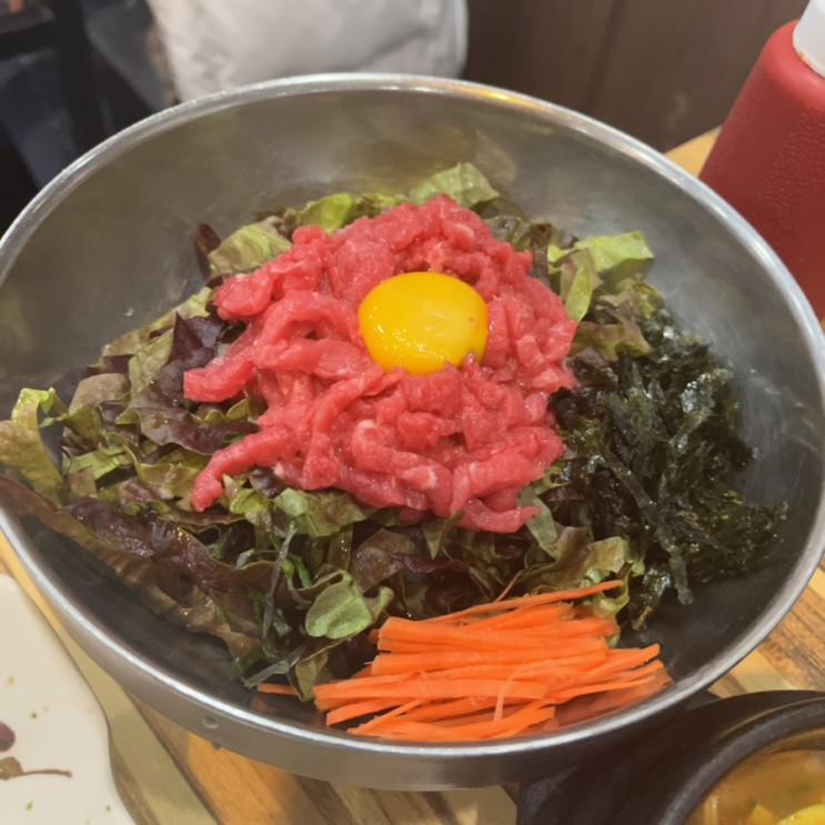 [맛집] 단대오거리 6천원 육회비빔밥 가성비 맛집 돈사무소