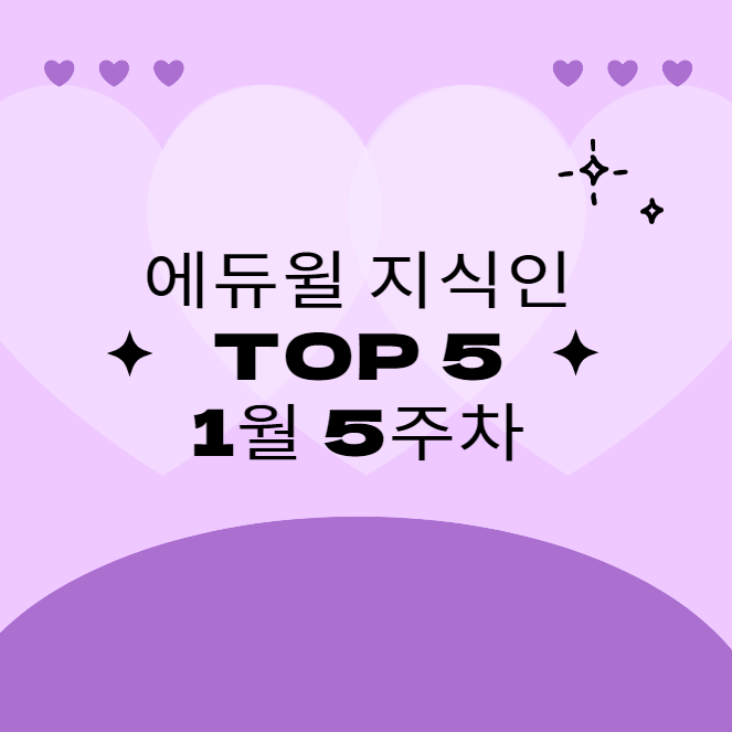 1월 5주차 에듀윌 지식인 Q&A TOP 5