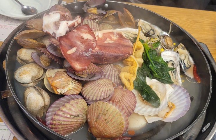  대전 둔산동 조개찜 맛집 수미어가
