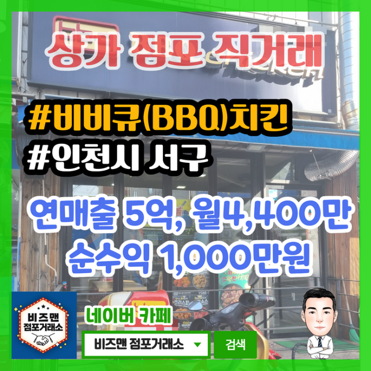 비비큐 BBQ 치킨 창업,양도양수 현장 (인천 서구)