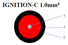 산업용 버너 점화 케이블 /  IGNITON-C 1.0mm2