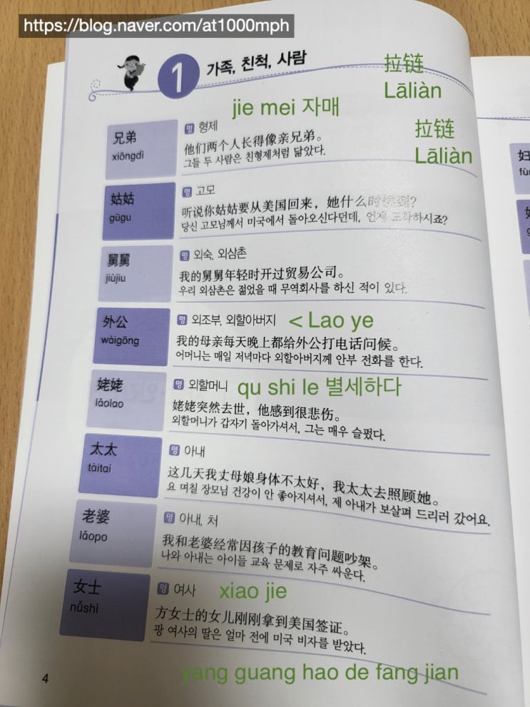  29/01/23 영국에서 중국어 수업 - HSK 5급 단어