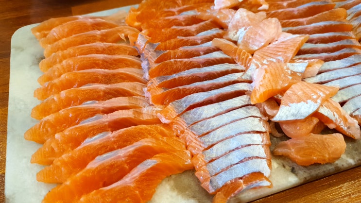  시흥아울렛맛집 배곧 국민송어 송어회 포장 가능