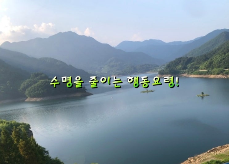 수명을 줄이는 행동요령! 수명을 줄이는 행동요령!