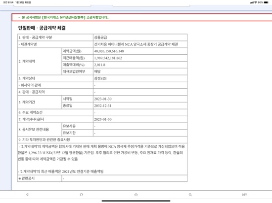  40조 양극재 공급계약체결한 “포스코케미칼”