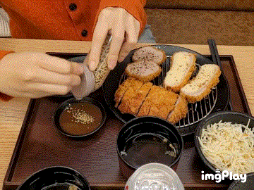  삼백돈 돈가츠 2인세트 먹으러 유성NC백화점 꼬우