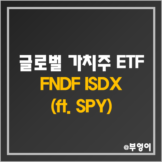 미국 상장 글로벌 국가 ETF - FNDF, ISDX 주가 및 배당 수익률 (ft. SPY vs 세계 증시 가치주 투자)