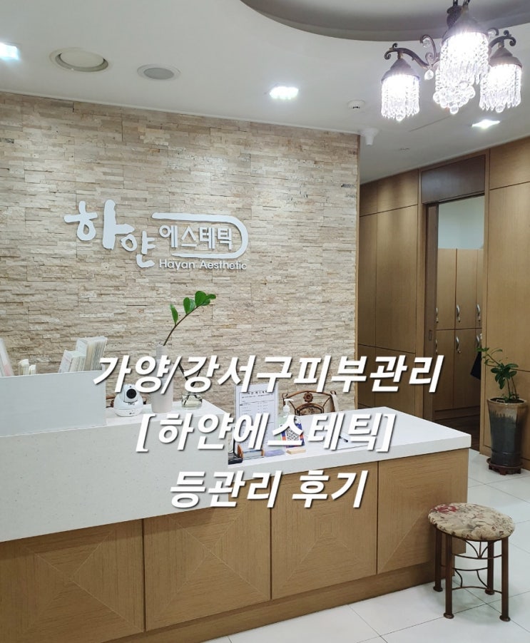  강서구피부관리 하얀에스테틱 등관리 끝판왕!