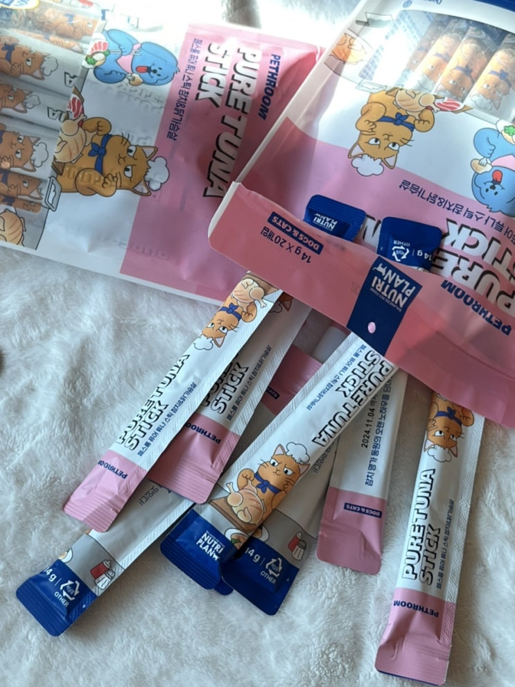 고양이 간식 페스룸 퓨어 튜나 스틱 PURE TUNA STICK 참치&닭 가슴살 츄르