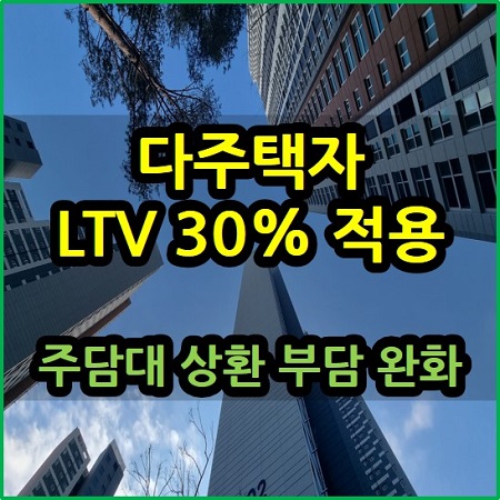  다주택자 LTV 30% 주담대 상환 부담 완화