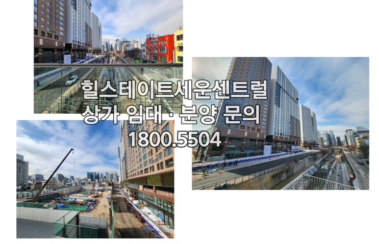  힐스테이트세운센트럴 임대 상가 문의