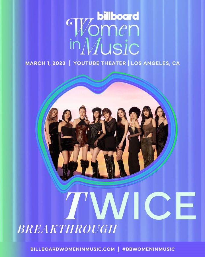 트와이스, '<b>빌보드 위민 인 뮤직</b>' <b>수상</b>…K팝 처음