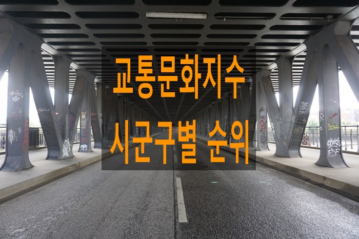 2022년 <b>교통문화지수</b> 시군구별 <b>순위</b>