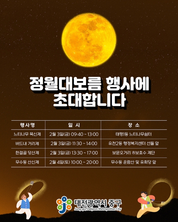  정월 대보름 축제, 대전 중구