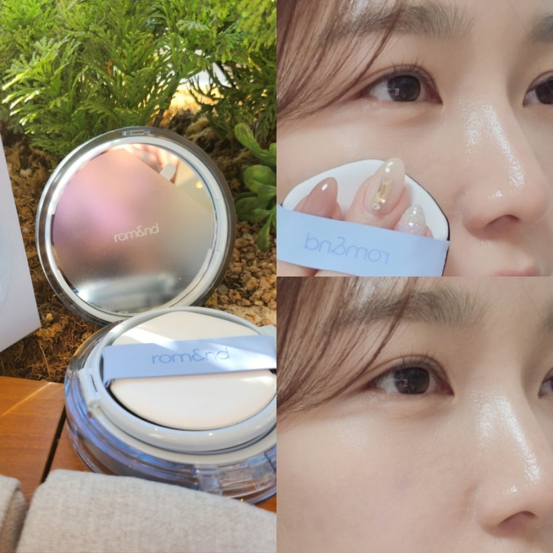 겨울 쿠션 추천 촉촉한 롬앤 베어워터쿠션 으로 물광 메이크업