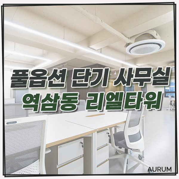  역삼동 사무실, 역삼역 단기임대 오피스를 찾으신다면 리엘타워를 구경해 보세요!