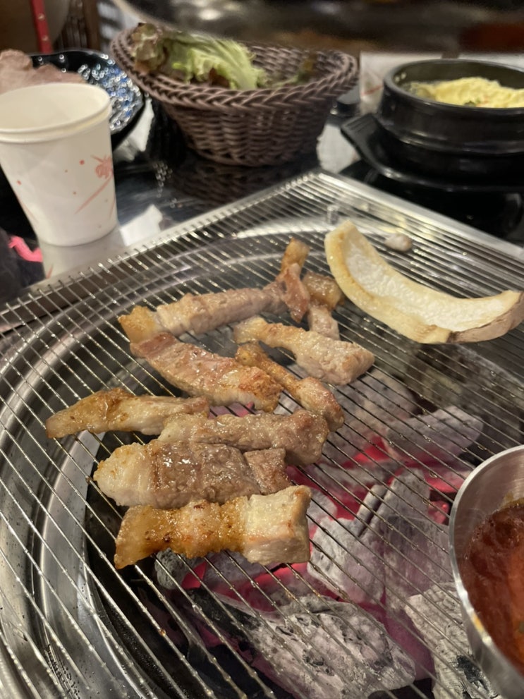 [마9잡2 참숯초벌구이] 돼지 특수부위 어깨살 대존맛 - 천안 봉명동 맛집