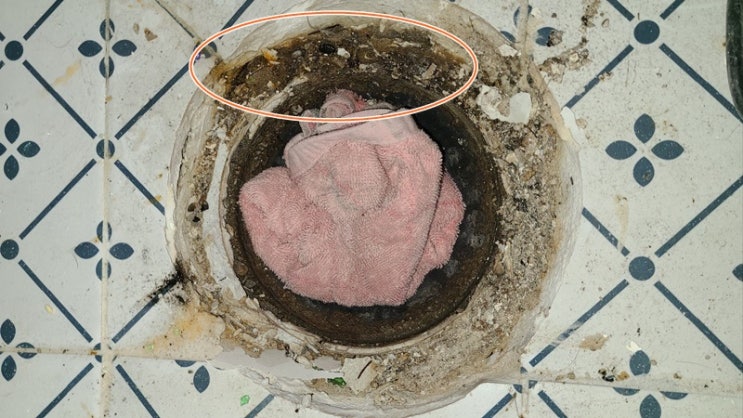 군포 산본동 빌라 우수관 누수 - 세탁기 호스가 함께 연결되어 있었어요! 군포 산본동 빌라 우수관 누수 - 세탁기 호스가 함께 연결되어 있었어요!