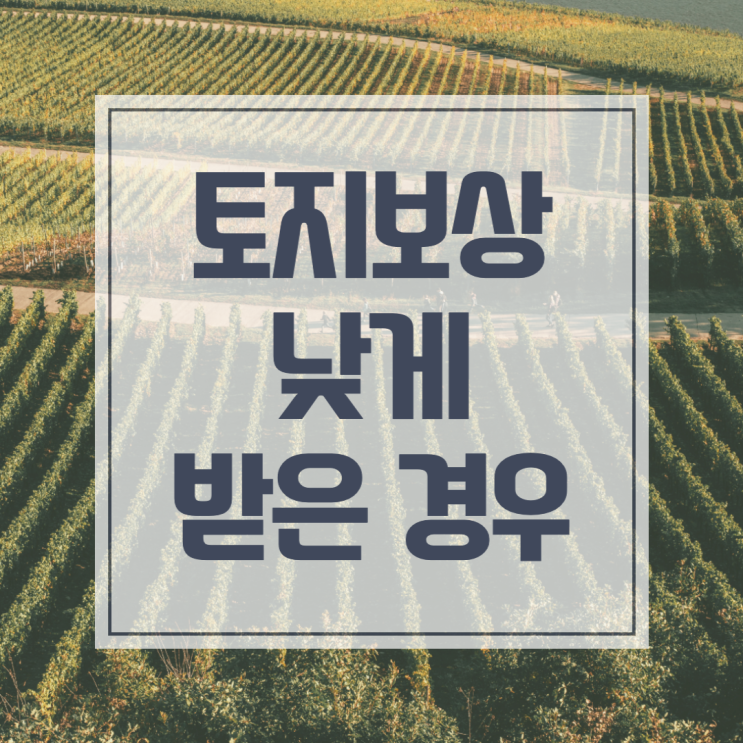  토지보상 너무 낮게 나왔다면? 토지보상법과 개별공시지가 오류
