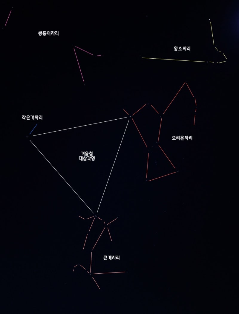 큰개자리와 오리온