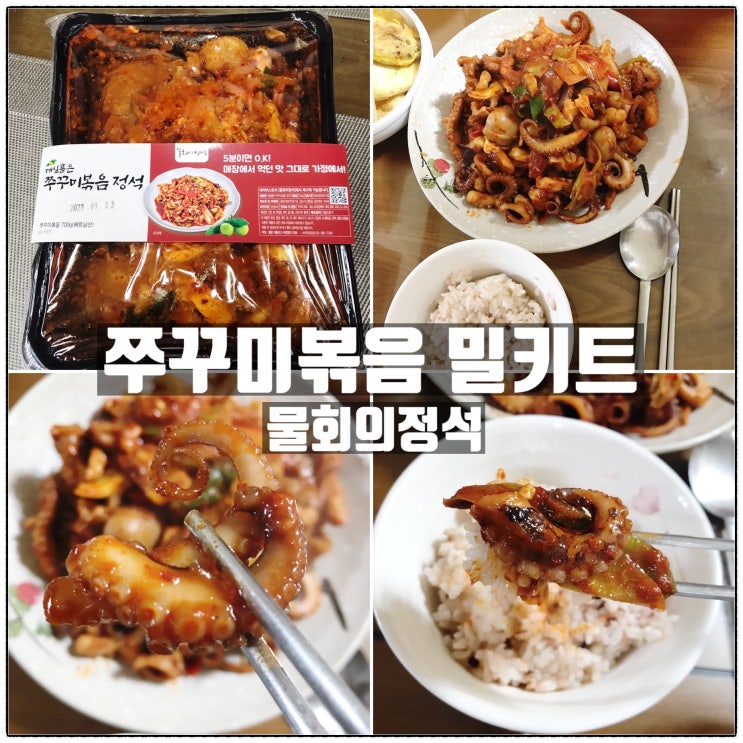 물회의정석 캠핑용 쭈꾸미볶음 밀키트 맛 리뷰 물회의정석 캠핑용 쭈꾸미볶음 밀키트 맛 리뷰