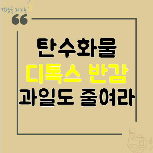  탄수화물 디톡스 다이어트에 도움이 될까? 과일도 줄여야 한다. 분당 한약 다이어트