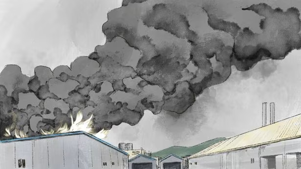  반복적인 공장화재사고 복구 온열매트와 버너 화재사건 조심 복원