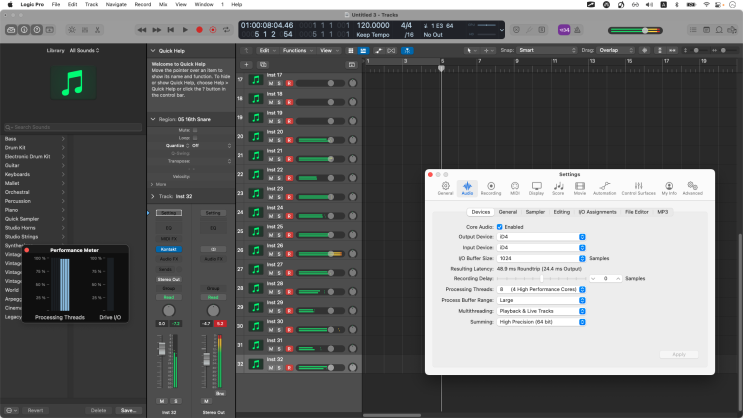  M1 Macbook Air 에서 Kontakt 실험