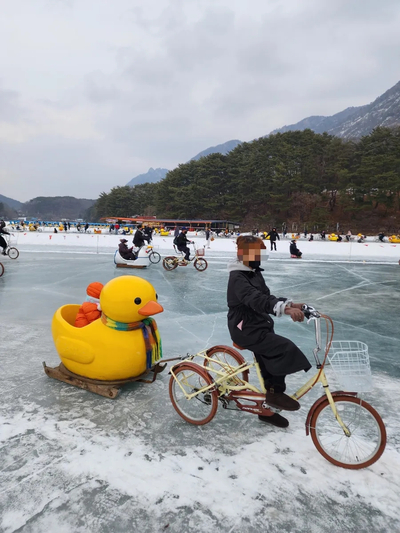  (포천) 산정호수 오리썰매 타기 ft.겨울축제 아이랑 갈만한곳