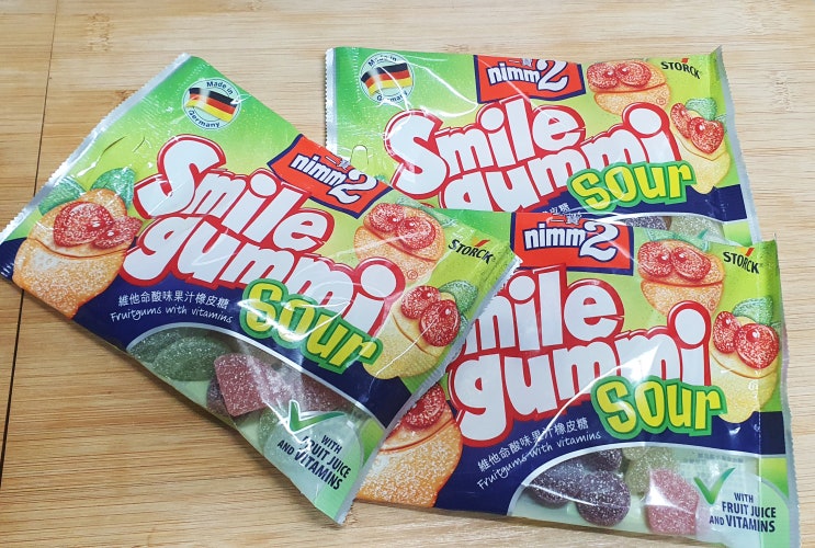  올리브영 간식 추천 "님투 스마일 구미 사우어" nimm2 smile gummi sour