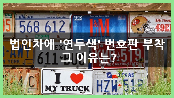  법인차에 '연두색' 번호판 단다. 그 이유는?