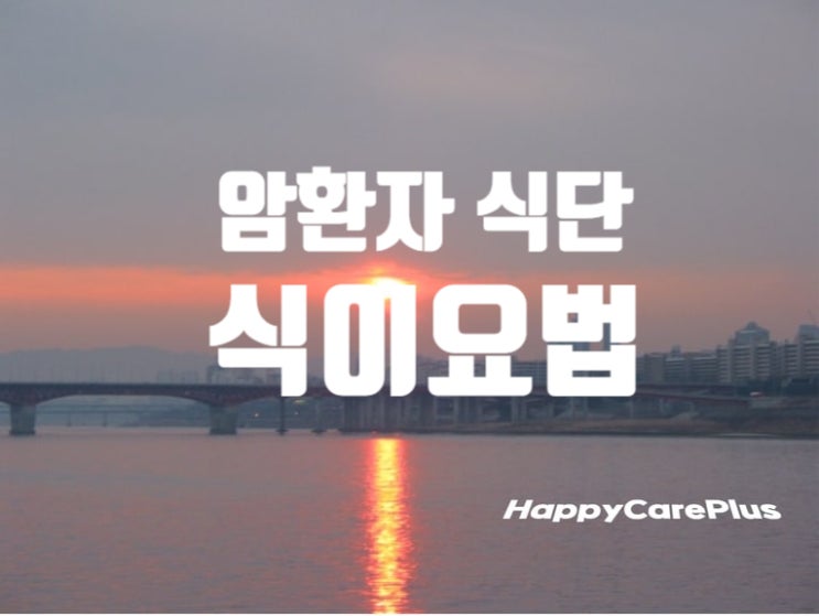  암환자 식단 - 식이요법 (수정, 첨가)