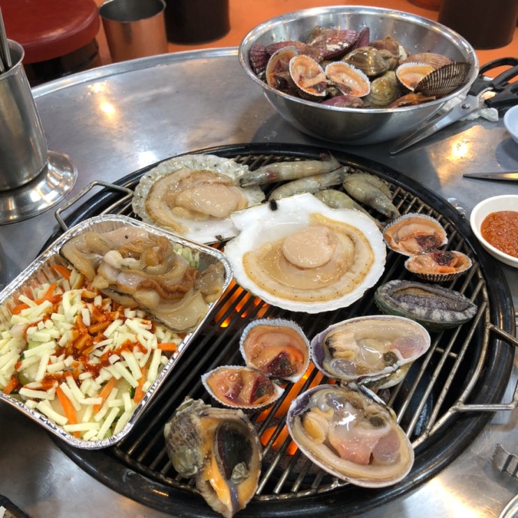  소래포구 조개구이 칼국수 맛집 이화 내돈내산 추천 후기