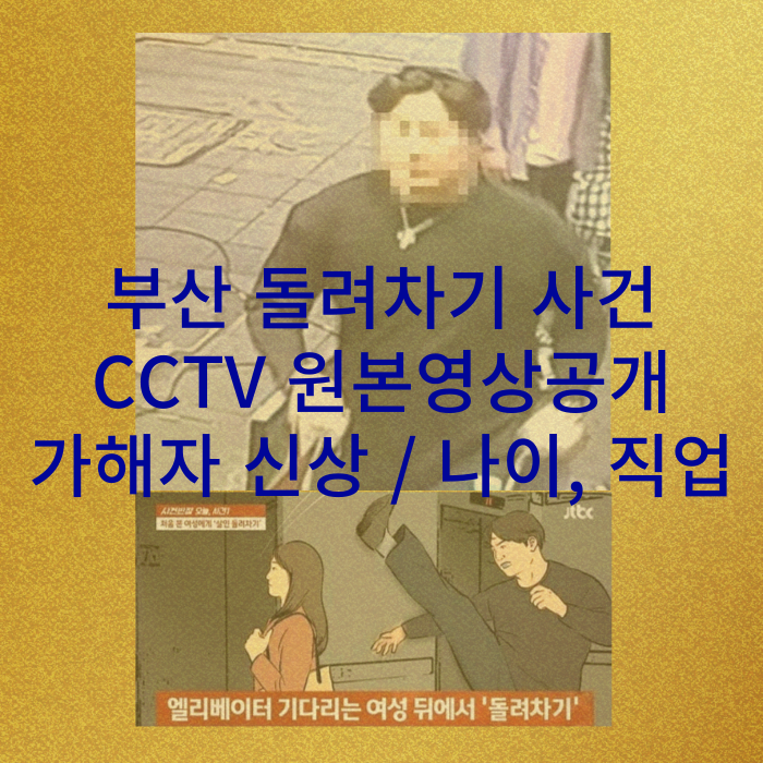  부산 돌려차기 사건 충격 CCTV 원본영상 공개 신상 / 가해자, 이건 살인미수라구!