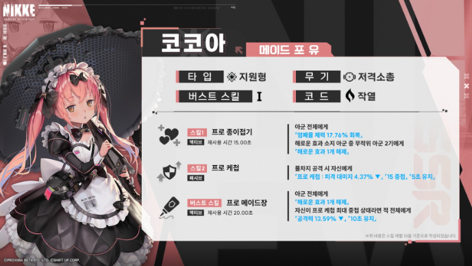  니케 승리의여신 2월1일 발렌타인 업데이트 신규 픽업 코코아 등장 및 이벤트