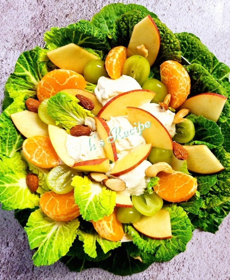 제철 봄동 요리 리코타치즈보다 맛있는 두부드레싱 과일봄동샐러드 만들기 제철 봄동 요리 리코타치즈보다 맛있는 두부드레싱 과일봄동샐러드 만들기