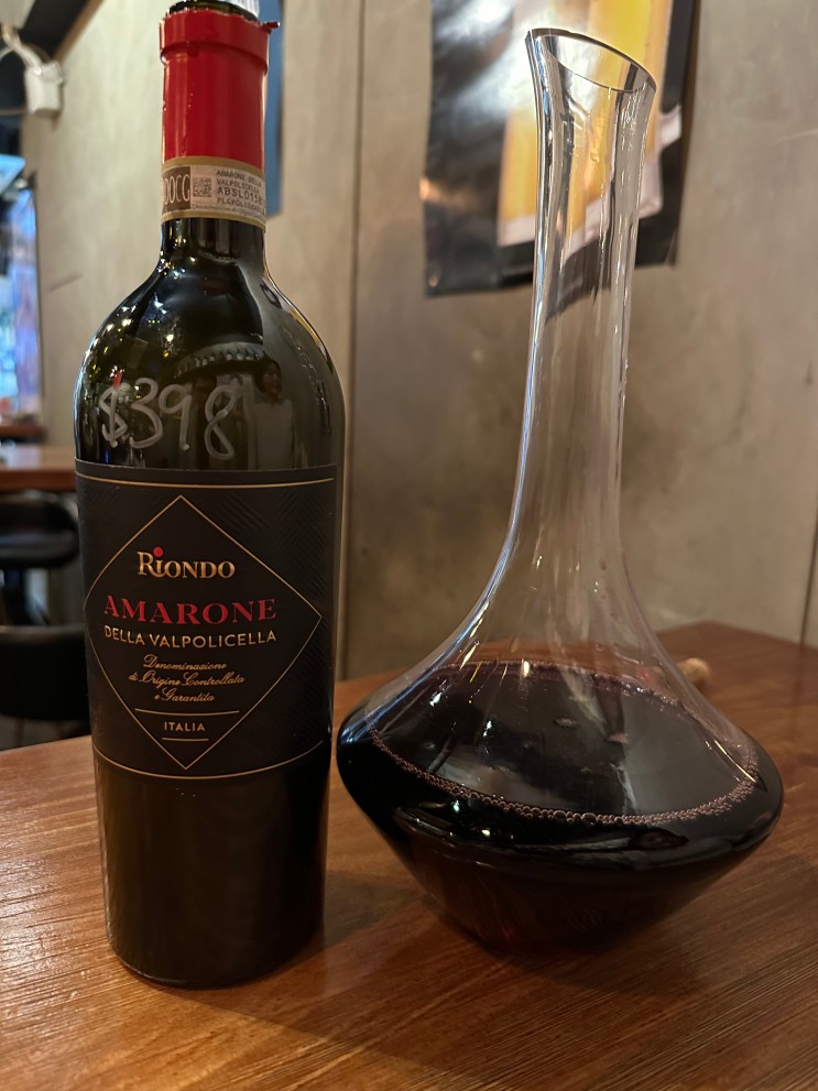 [아마로네] Riondo Amarone della Valpolicella 2017 :: 실패 확률 낮은 매력적 와인. 아마로네!